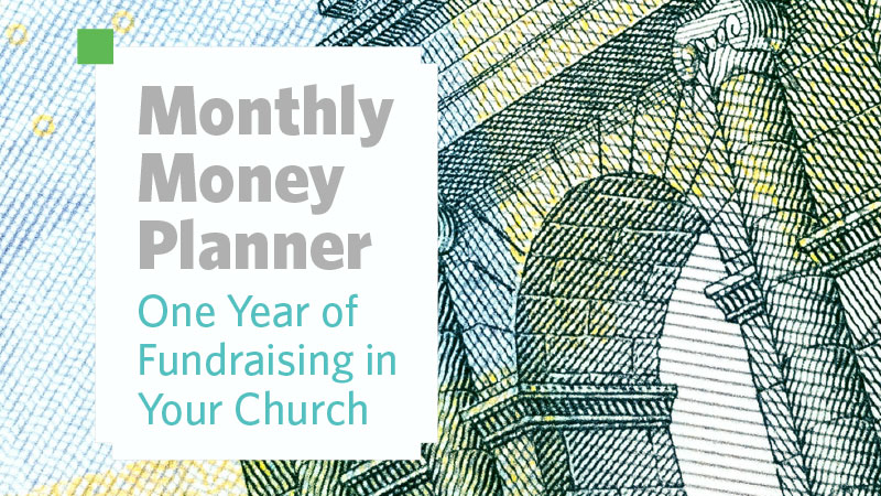 Monthly Money Planner One Year of Fundraising in Your Church